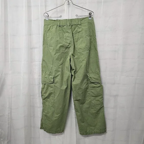Forever 21 Olive Green Cargo Pants Gorpcore Hiking Utility L - Picture 8 of 12